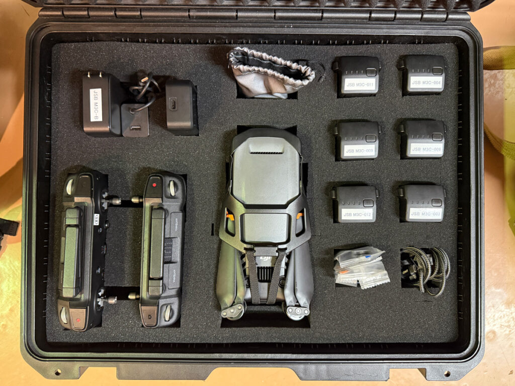 講習用 Mavic 3 Classic の収納ケース(その1)