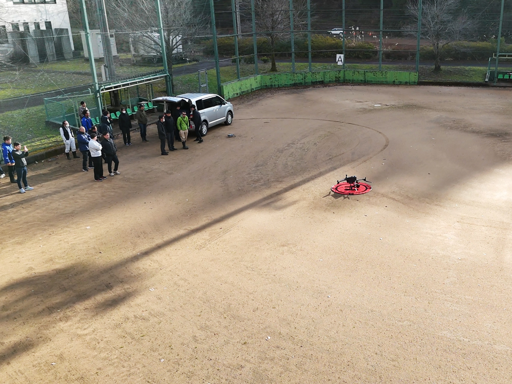 Matrice 400の離陸準備